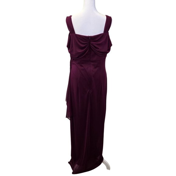 Alex Evenings  Flutter Sleeve Side Ruched Special Occasion Dress Size 12 - Picture 2 of 8